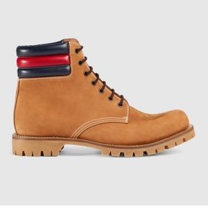 Gucci MARLAND' PLAIN TOE BOOT IN CUIR COLOR SUEDE